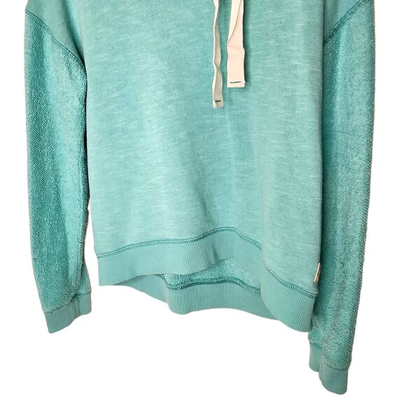 American Eagle Sweater Womens Large Blue Turquoise Sea Foam Green Cowl Neck - Picture 3 of 7